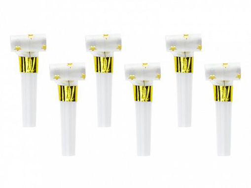 Picture of WHISTLE PAPER BLOWOUTS STARS - 6 PACK